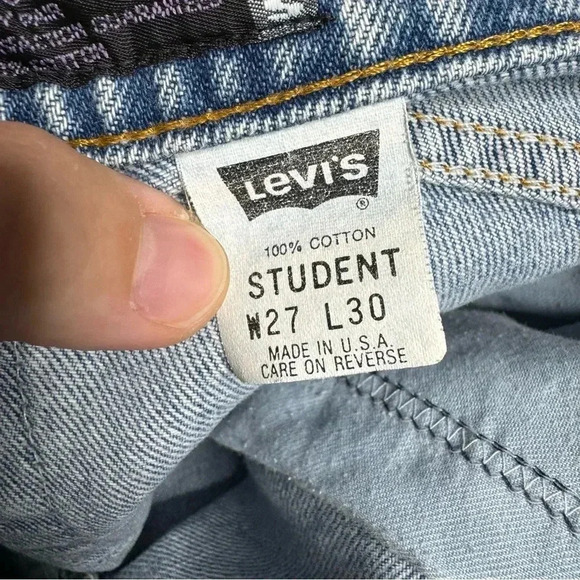 Levi’s Silvertab Vintage 90s Baggy College Jeans Women’s size 27 - Picture 3 of 11